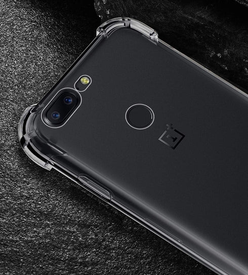 iCoverCase Compatible with OnePlus 5T Case, Crystal Clear Soft TPU Shock Absorption Bumper Slim Thin Cover Case -Clear