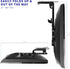VIVO Black Manual Flip Down Mount, Folding Pitched Roof Ceiling Mount for Flat TV & Monitors 17" to 37"