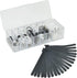 Electronics Organizer with 7 Sections, Clear Acrylic Cable Storage Bin Box, Includes 20 PCS Reusable Cable Ties (7
