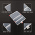 PNGKNYOCN Battery Storage Box, Portable Organizer Holds 48 AA Batteries, Insulative Clear Plastic