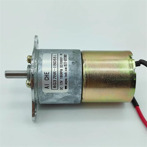 RNUDBLSK ZGB37 37mm 6V 9V 12V 180RPM Full Metal Gearbox Gear Motor DC Slow Speed Large Reduction Motor DIY Robot Toy