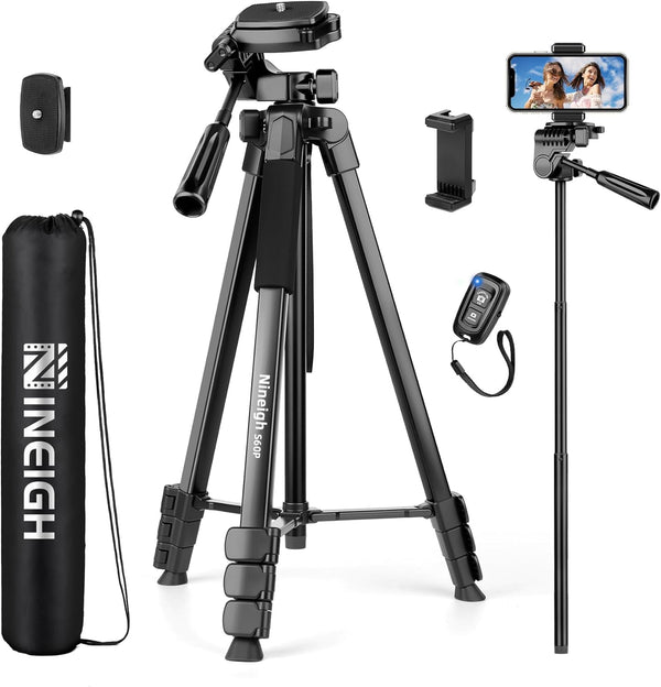 Nineigh Phone Tripod, 83 Cell Phone Tripod for iPhone, Tall Tripods Selfie Stick