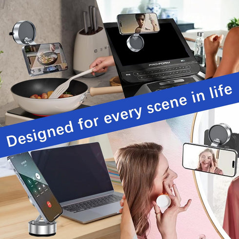 DUEDUE 360Adjustable 16/16E/15/14/13/12/Pro/Pro Vacuum Magnetic Suction Phone Holder, Suction Cup Magnetic Car Phone