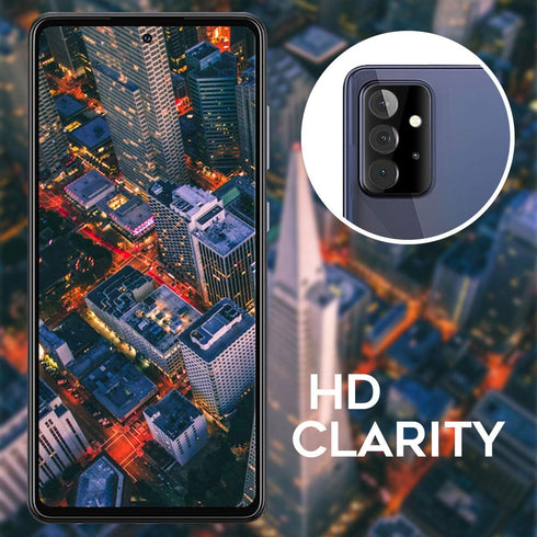 Orzero (3 Pack) Camera Lens Protector for Samsung Galaxy A52, A72 (4G & 5G), 9 Hardness HD Anti-Scratch