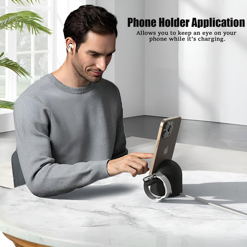 Manopola 15W iPhone15/16/17/Samsung,for iwatch10/9/8/7/6/5/4/3/2/SE/Ultra/Ultra2 Charger Stand for Apple Watch