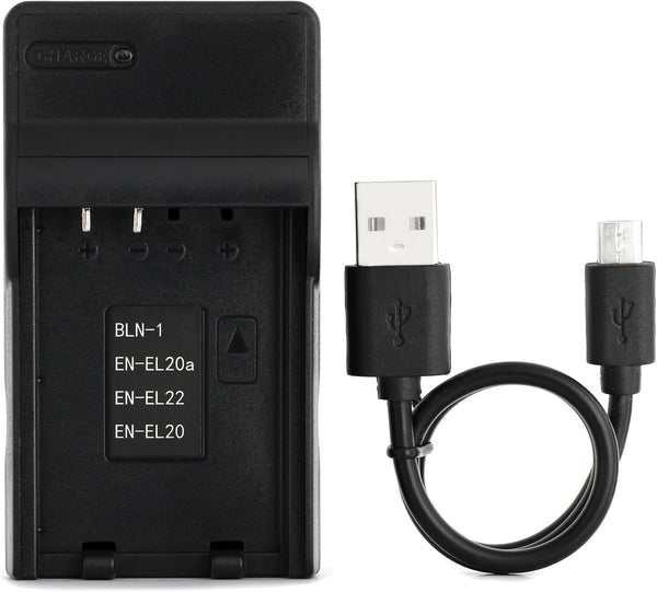 BLN-1 USB Charger for Olympus E-M5, E-P5, OM-D E-M1, OM-D E-M5, Pen E-P5 Camera and More