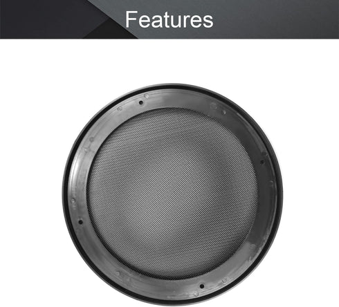 Fielect 4Pcs 6.5inch Speaker Grill Cover, Mesh Decorative Circle Woofer Guard Protector Cover with Screws