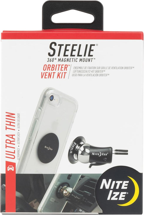 Nite Ize Steelie Vent Kit, Magnetic Cell Phone Holder for Car Vents, Phone Mount