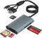 Bawanfa Plus 4-in-1 Multi Memory Card Reader for SD/Micro SD/MS/xD-Picture-Cards, Memory Stick Pro Duo