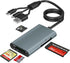 Bawanfa Plus 4-in-1 Multi Memory Card Reader for SD/Micro SD/MS/xD-Picture-Cards, Memory Stick Pro Duo