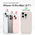 GONEZ for iPhone 15 Pro Max Case Silicone, Compatible with Magsafe, 2X Camera Protector + 2X Screen Protector, Soft Anti-Scratch Microfiber Lining, Liquid Silicone Shockproof Phone Cover, Stone