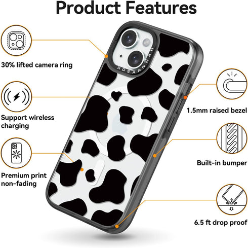 casevivid 15 6.6 6.1" Magnetic for iPhone Magsafe Case Cute Aesthetic - Durable Shockproof ft Drop Impact Phone Case