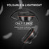 LORELEI X8 Over-Ear Wired Headphones with Microphone, 1.45m Tangle-Free Nylon Line, Lightweight & Portable