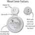 Google WiFi Outlet Holder Mount, New 2020 Version Round Plug, Wall Mount Holder Stand Bracket for Routers