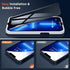 Fotbor 2 Pack Privacy Screen Protector for iPhone 14/13/13 Pro, Anti Spy Tempered Glass Film with Easy Install Kit