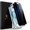 UNBREAKcable 4PCS Screen Protector for iPhone 15-2 Privacy Tempered Glass+2 Clear Glass