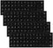 Mozeat Lens English Keyboard Stickers, 4 Pcs Universal Laptop Keyboard Stickers Keyboard Letter Replacement