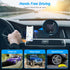 WixGear Magnetic Phone Car Mount, Compatible with MagSafe and Non-MagSafe, Flat Stick On for Dashboard, Wall, Gym