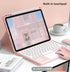 GOOVEN Keyboard Cover for iPad 10th Generation 10.9 Inch/iPad 10, with Touchpad, 360° Rotating Stand, Magnet Detachable