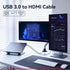 3.0 5Ft, 1080P@60Hz 5Gbps Laptop/PC/PS5/Xbox/Switch USB to HDMI Cable USB to HDMI Adpter High Speed for Connecting
