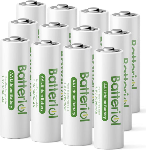 Batteriol Lithium Batteries AA, Double A Batteries 3000mAh 1.5V Long Lasting for Blink