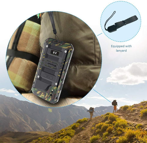 Mitywah Heavy Duty Waterproof Case for iPhone XR, Shockproof Full Body Underwater Protective Metal Case 6.1 inch,