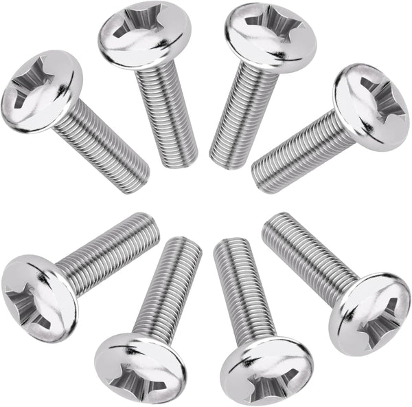 M4 10mm TV/Monitor Wall Mount Screws - Metric Screws & Washers for 75x75mm and 100x100mm VESA Brackets