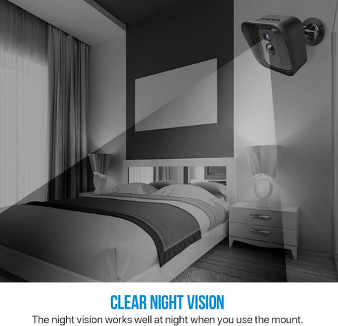 Frienda 360 Degree Adjustable Wall Mount Bracket and Silicone Protective Skin for Blink XT Indoor/Outdoor Security