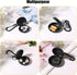 Ear Plug Carrying Cases, Portable Storage Box with Travel Keychain for Earbud Organizer (Black)