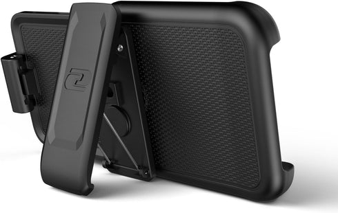Encased Magnetic Case with Holster for iPhone 12 / 12 Pro, Belt Clip Compatible with MagSafe (Clear)