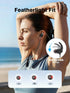 IPX7 50H Rythflo Neckband Bluetooth Headphones, ENC Sweatproof Sport Earbuds with AI-Enhanced Mic Vibration Call Alert