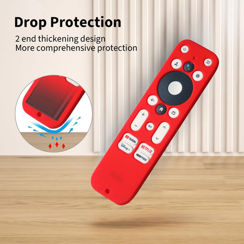 Hi Color 4K 100024646 100026240 Silicone Cover Compatible with Onn TV UHD Streaming Stick TV Box Remote Anti Slip