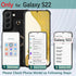 Compatible Galaxy S22 Wallet Case with Credit Card Holder, Shockproof Phone Cover with 360° Rotation Ring Stand