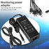12V 7A CCTV Surveillance Video Power Supply Adapter + 1 to 8 Power Splitter & 110~240V AC 2.1mm Plug for Security Camera