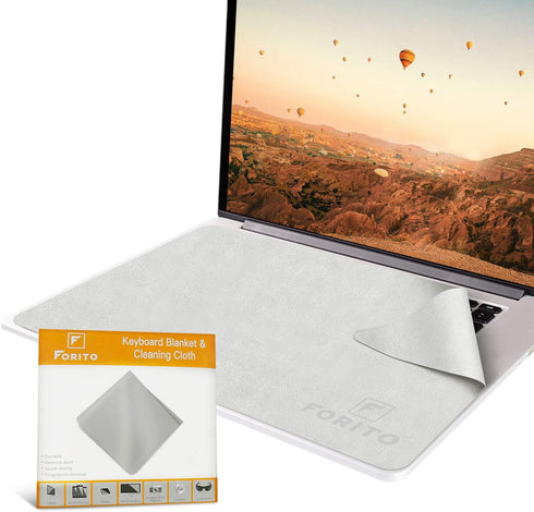 F FORITO Microfiber Liner Cleaning Cloth 15" with Screen Keyboard Imprint Protection,