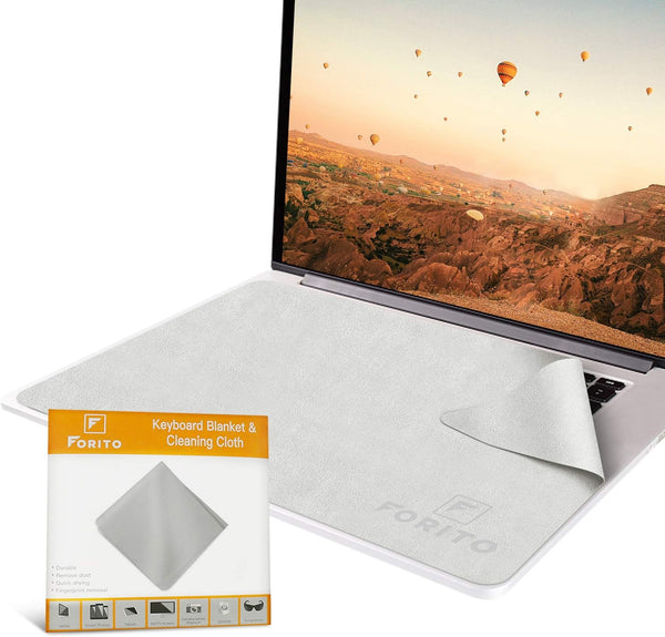 F FORITO Microfiber Liner Cleaning Cloth 15" with Screen Keyboard Imprint Protection,