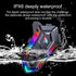 Y20 Motorcycle Helmet Bluetooth Headset, Bluetooth 5.3 with RGB Lighting, Smart Noise Reduction, HiFi Sound Quality