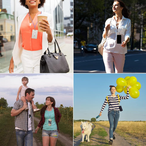 Weewooday 4 Pcs Universal Cell Phone Lanyard, Around The Neck Phone Strap Crossbody for Most Mobile (Bright Color