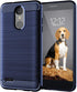 Slim Thin Soft Flexible TPU Carbon Fiber Shockproof Texture Protective Cover for LG Aristo 2, Compatible with LG