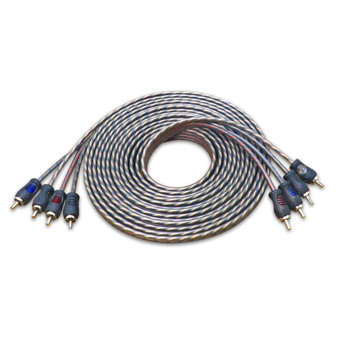 RECOIL RCI417 100% Oxygen Free Copper 17ft 4 Channel RCA Audio Cable
