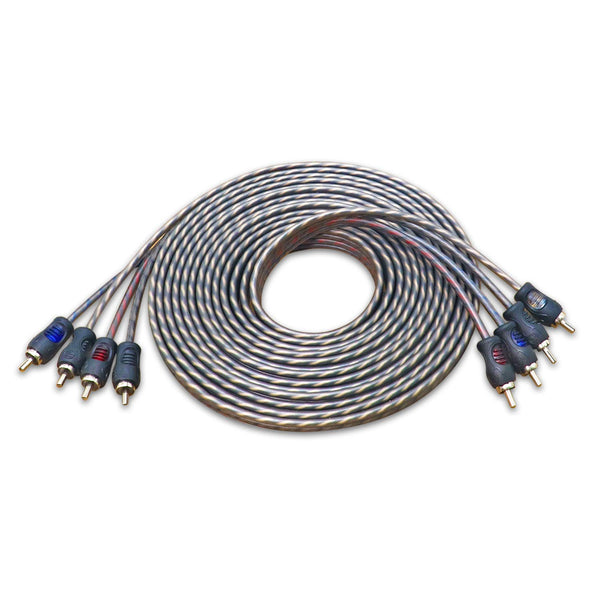 RECOIL RCI417 100% Oxygen Free Copper 17ft 4 Channel RCA Audio Cable