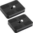 Skrfren 2 Pack Universal Tripod Plate, Tripods Quick Release Plate Set Aluminum Alloy
