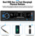 UNITOPSCI Single Din Bluetooth Multimedia Car Stereo Radio, Bluetooth Hands-Free Calling, FM Radio, AUX in/Dual USB