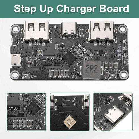 MECCANIXITY IP5328P 3.7V 5V-12V 18W 5A 18650 Bi-Directional Fast Charging Module, to Step Up Power Bank Board Quick