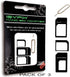 iSYFIX 3X Pack SIM Card Adapter - Nano Micro Standard Converter Kit 4