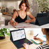 Universal Touchpad Keyboard Case for 9.7, 10.1, 10.2", 10.5", 10.9", 11" Tablet, Rainbow Backlight TrackPad Keyboard
