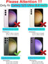 SunStory Military-Grade Protective Phone Case for Samsung Galaxy S23 Ultra, with HD Screen Protector, Kickstand & Slide