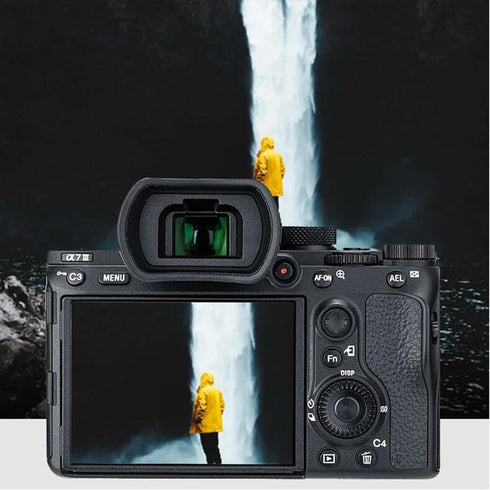 ZEZEFUFU 1* A7III A7II A7RIV A7RIII A7RII Soft Silicone Camera Eye Cup Eyepiece Viewfinder for Sony