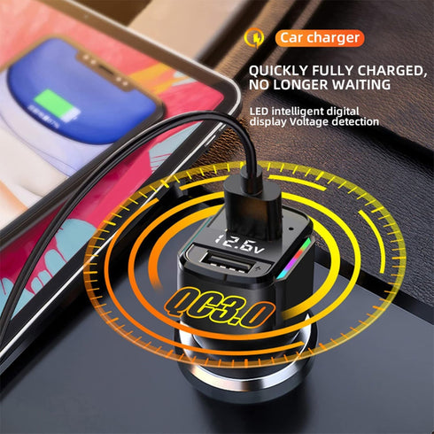 GemCoo USB C Car Charger, 80W PD36W & QC3.0 Fast Charging Adapter for iPhone 14 13 12 11, Samsung Galaxy S22