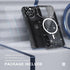iPhone 15 Pro Max Case by Choiche, Glitter Black, Magnetic, Sparkly, with 3x Diamond Lens & 2x Tempered Glass